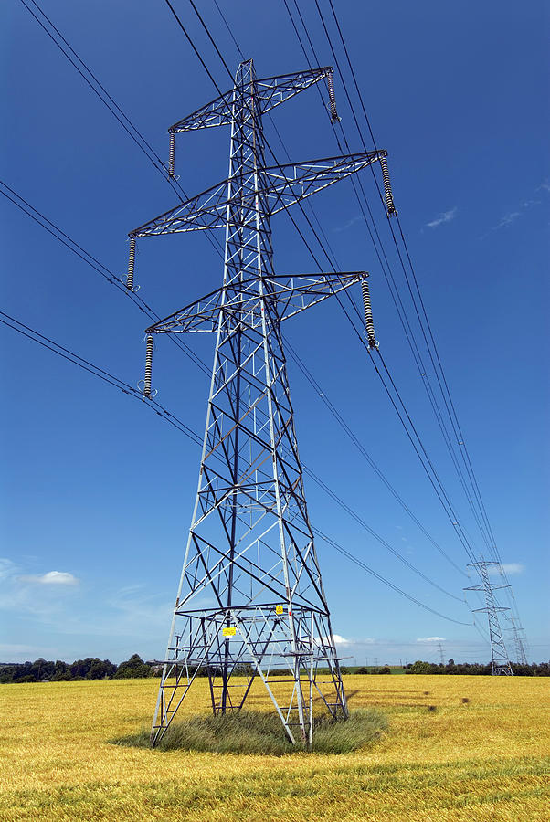 Electricity Pylon Photograph by Simon Fraser/science Photo Library ...