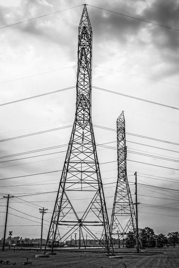 Electricity Pylons Photograph by Chris Smith