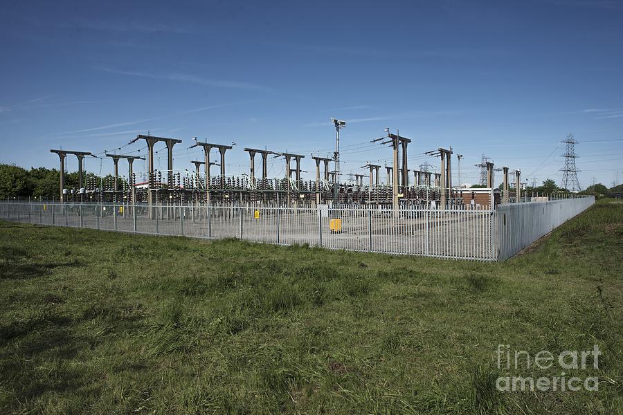 Electricity Photograph - Electricity Substation by Robert Brook