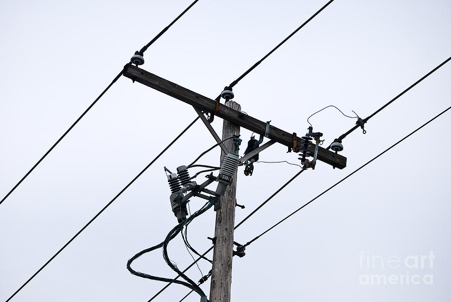 Electric Photograph - ElectricPoles-1 by Pittsburgh Photo Company