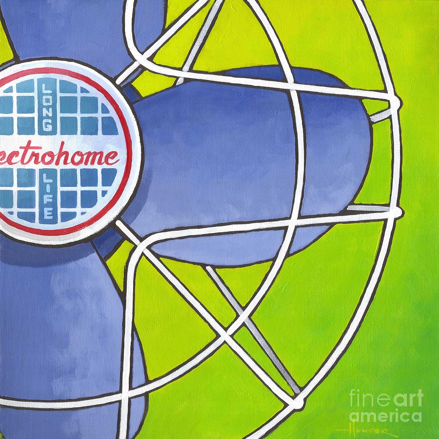 Electrohome Fan Painting by Larry Hunter
