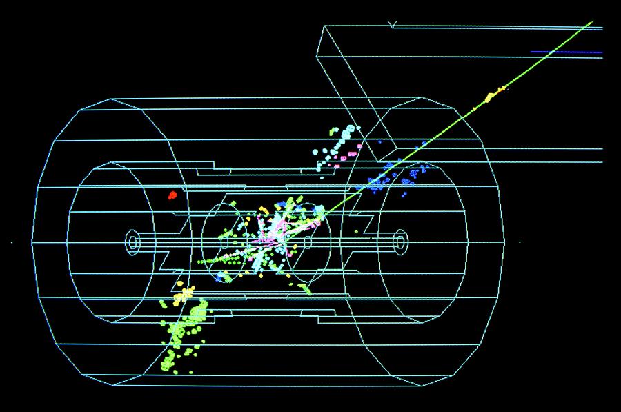 Electron-positron Particle Collision Event Photograph by Cern/science Photo Library