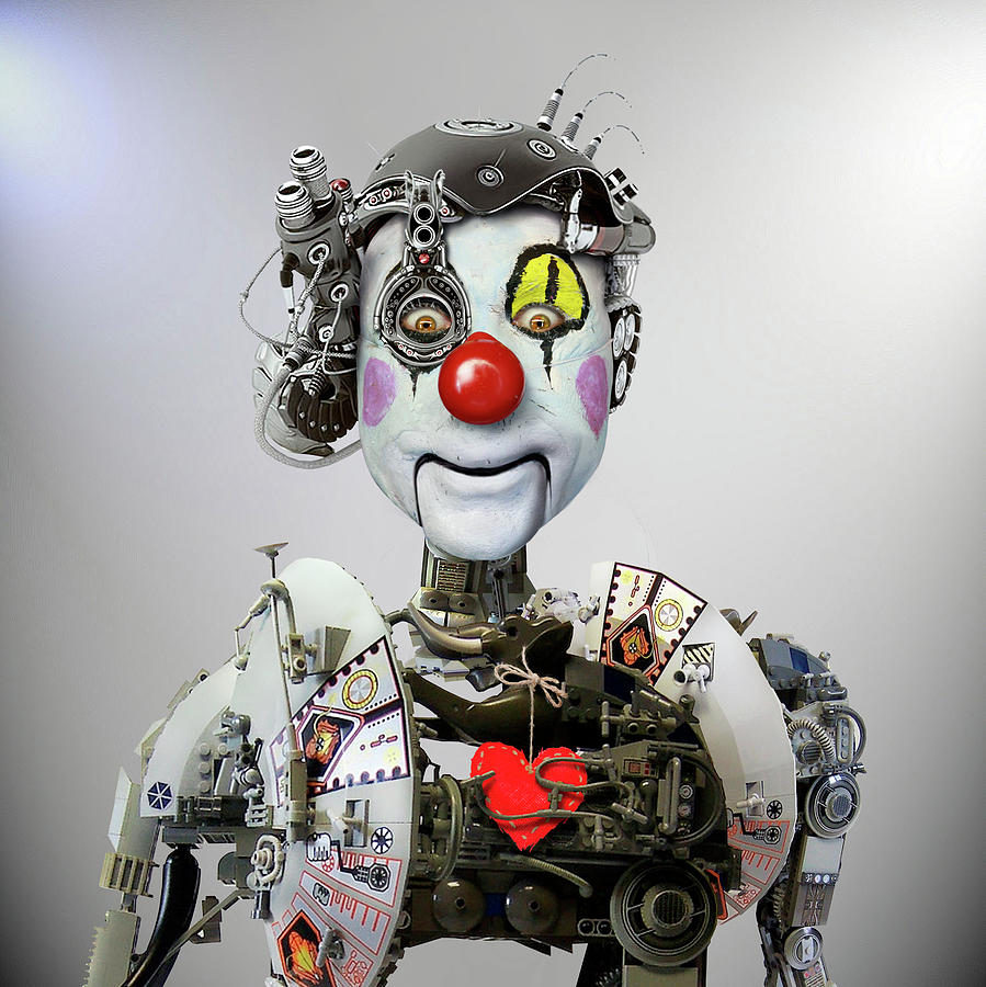Clown Photograph - Electronic Clown by 