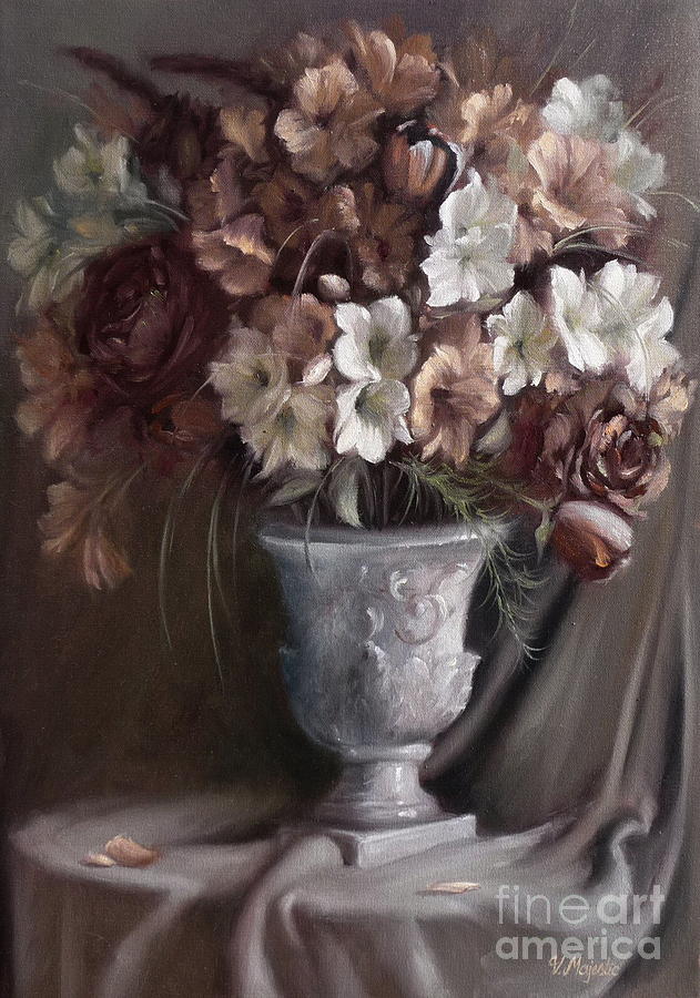 Elegant Bouquet Painting by Viktoria K Majestic