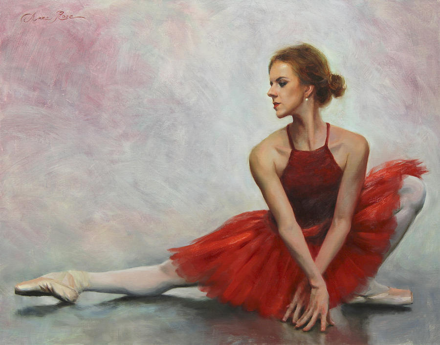 Dance Painting - Elegant Lines by Anna Rose Bain