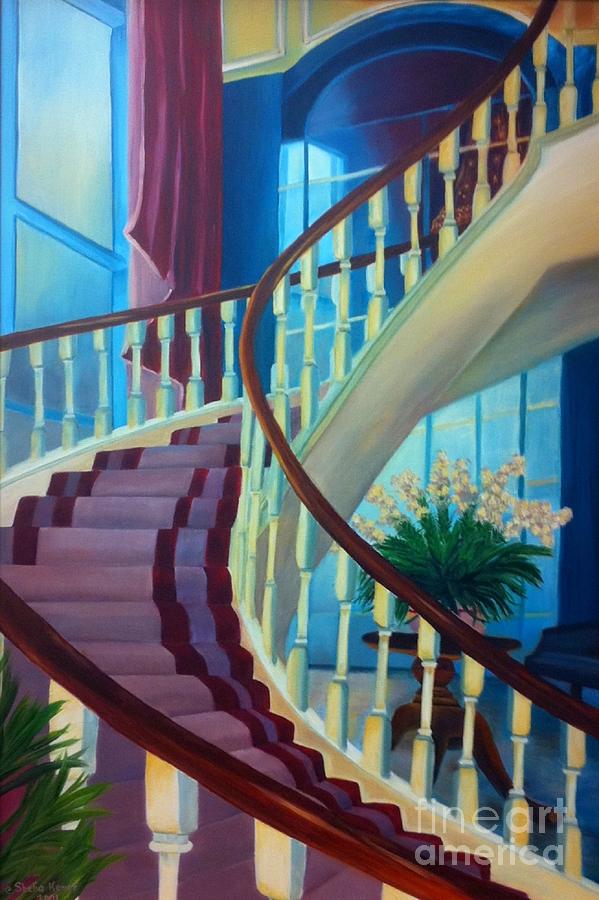 Elegant Stairway Painting by Shelia Kempf