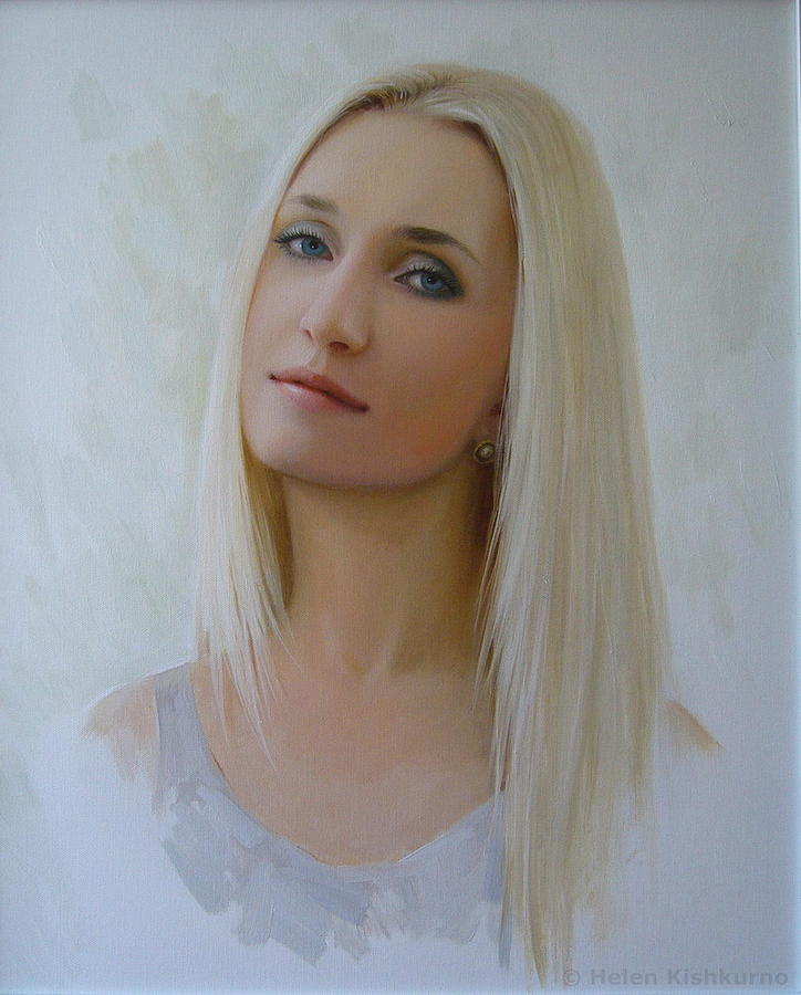 Portrait Painting - Elegy by Helen Kishkurno