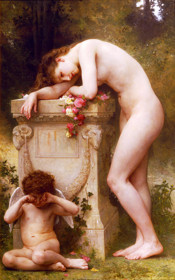 William Adolphe Bouguereau Painting - Elegy by William-Adolphe Bouguereau