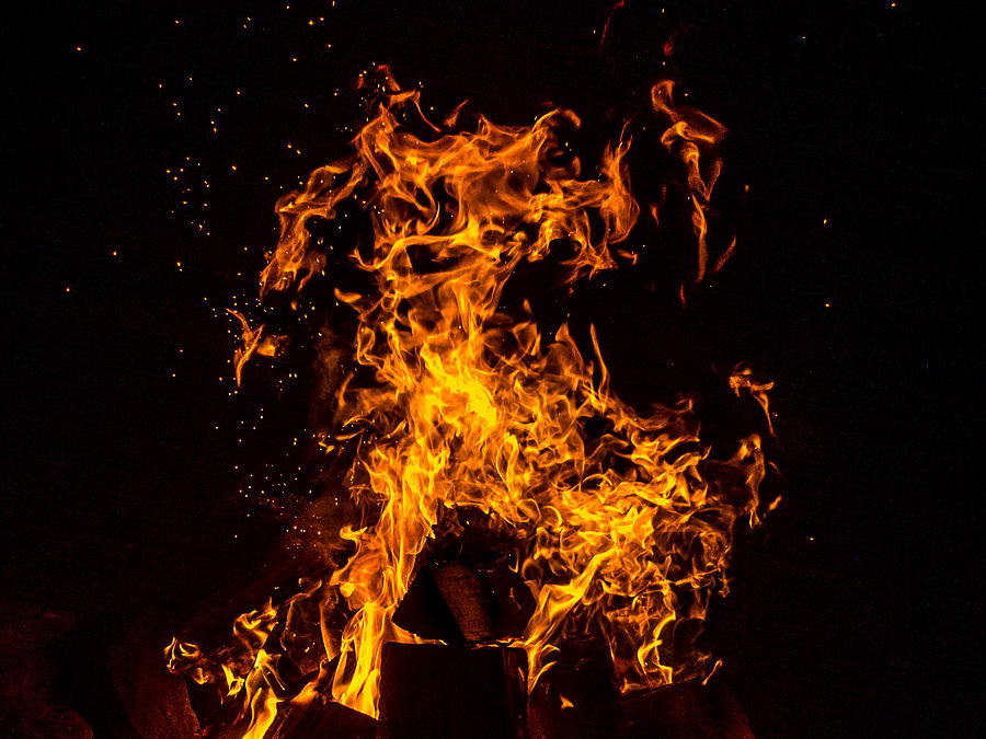 Fire Photograph - Element of Fire by Martin Liebermann Fire Photograph - Element of Fire by Martin Liebermann