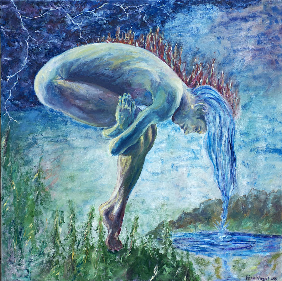 Elemental Nude Painting by Nick Vogel - Fine Art America