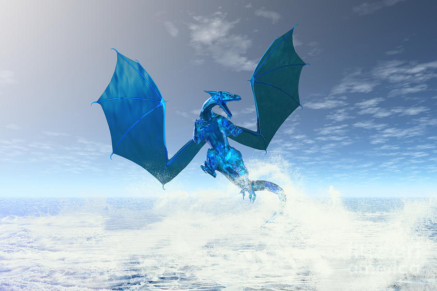elemental water dragon fairy fantasies