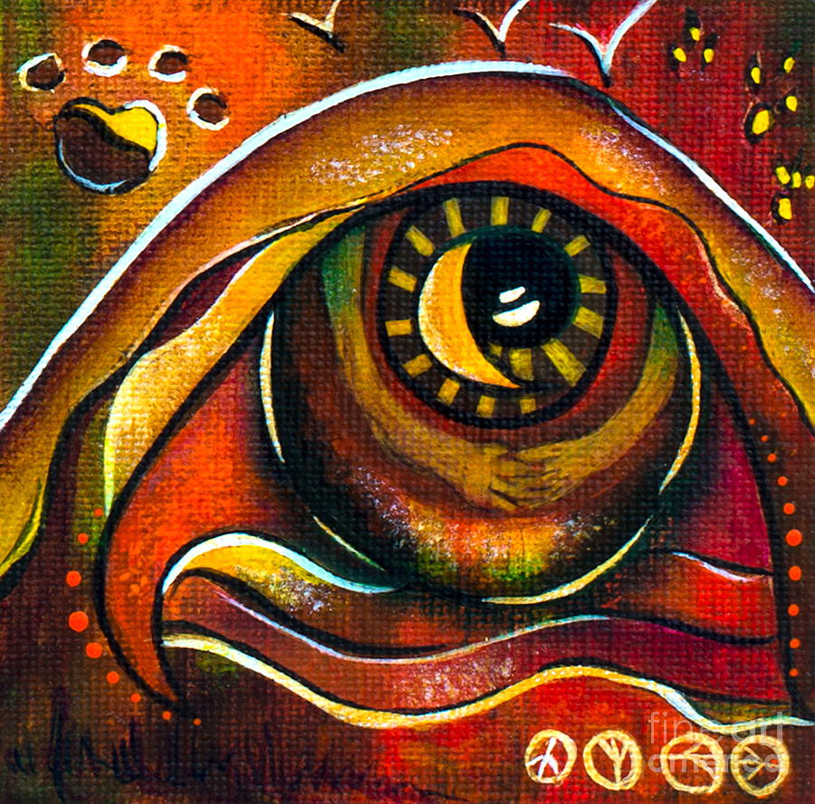 Elementals Spirit Eye Painting by Deborha Kerr