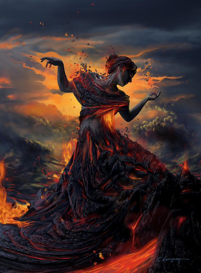 Fire Digital Art - Elements - Fire by FireFlux Studios