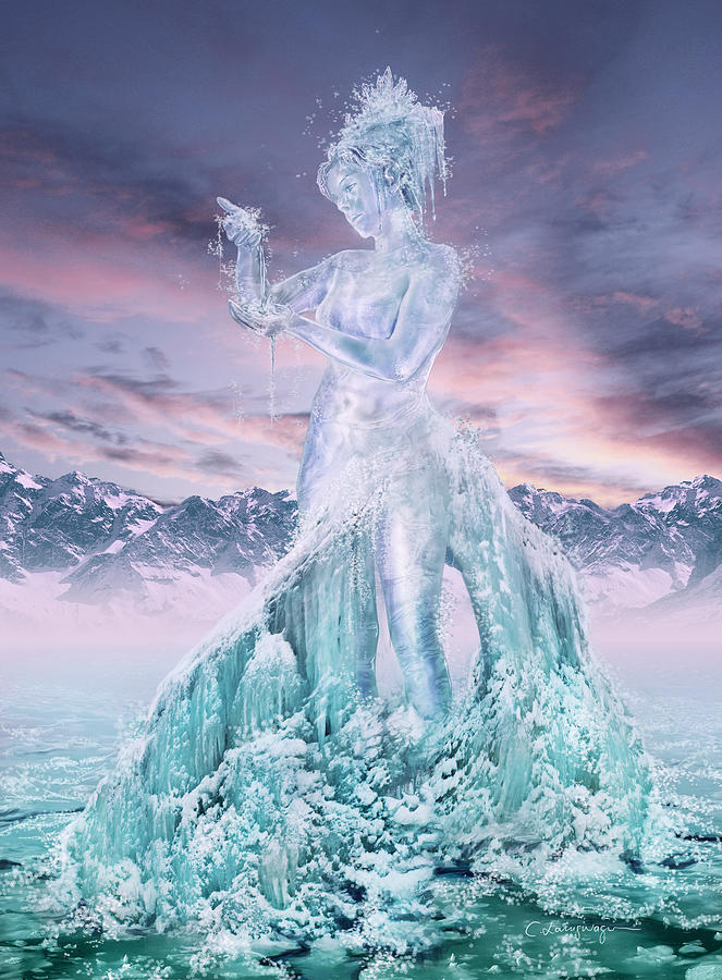 Element Digital Art - Elements - Water by FireFlux Studios