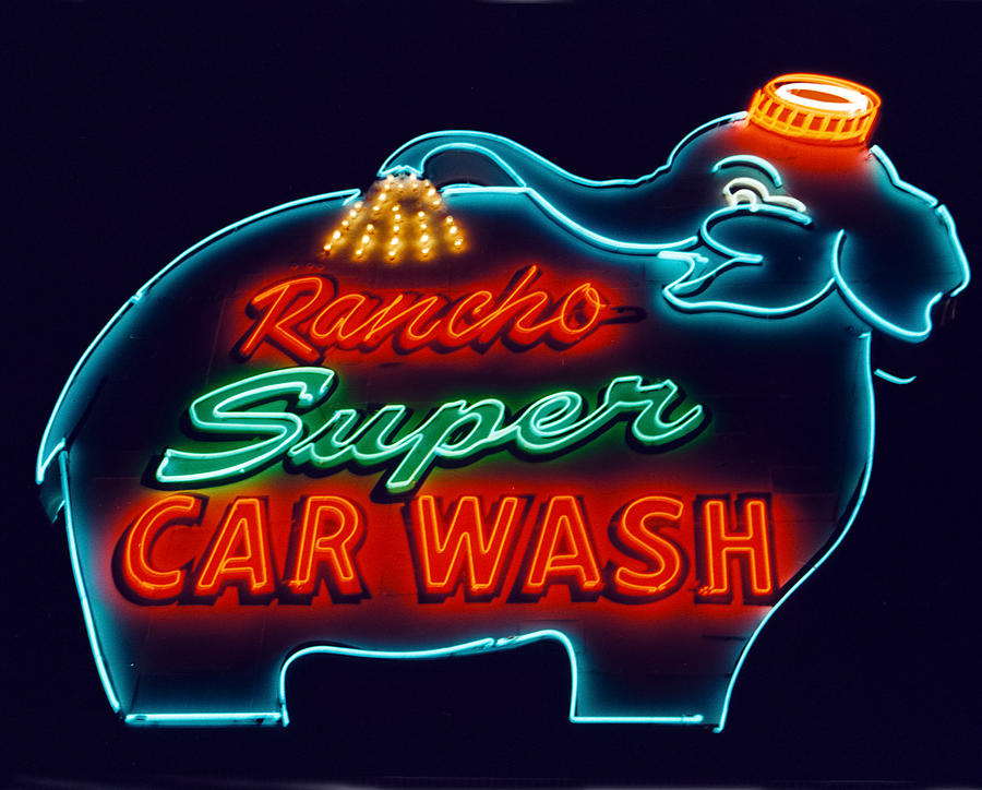Seattle Photograph - Elephant Car Wash Rancho Mirage California by Matthew Bamberg