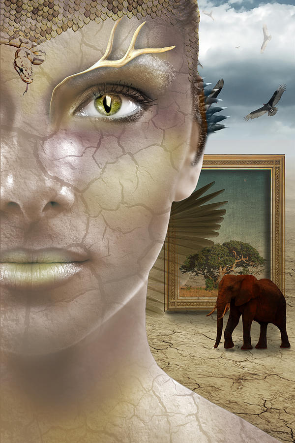 Elephant Dream Digital Art by Alexandra Louie