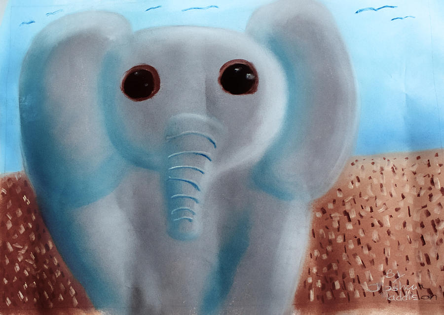 Fantasy Pastel - AnimalArt Elephant by Joshua Maddison