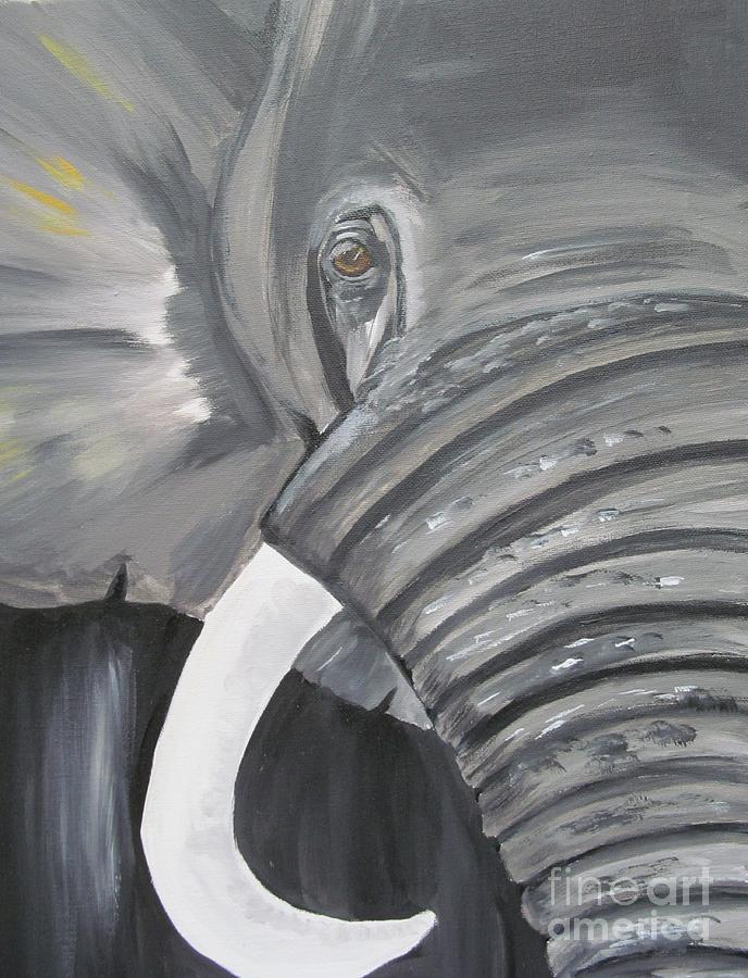 Elephant Painting by Susan Voidets