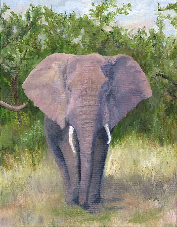 Elephant Walk Painting by Deborah Butts