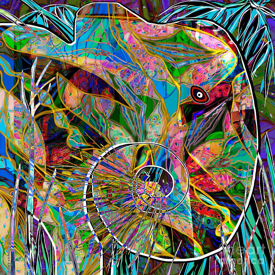 Elephants Kaleidoscope Digital Art by Mary Eichert