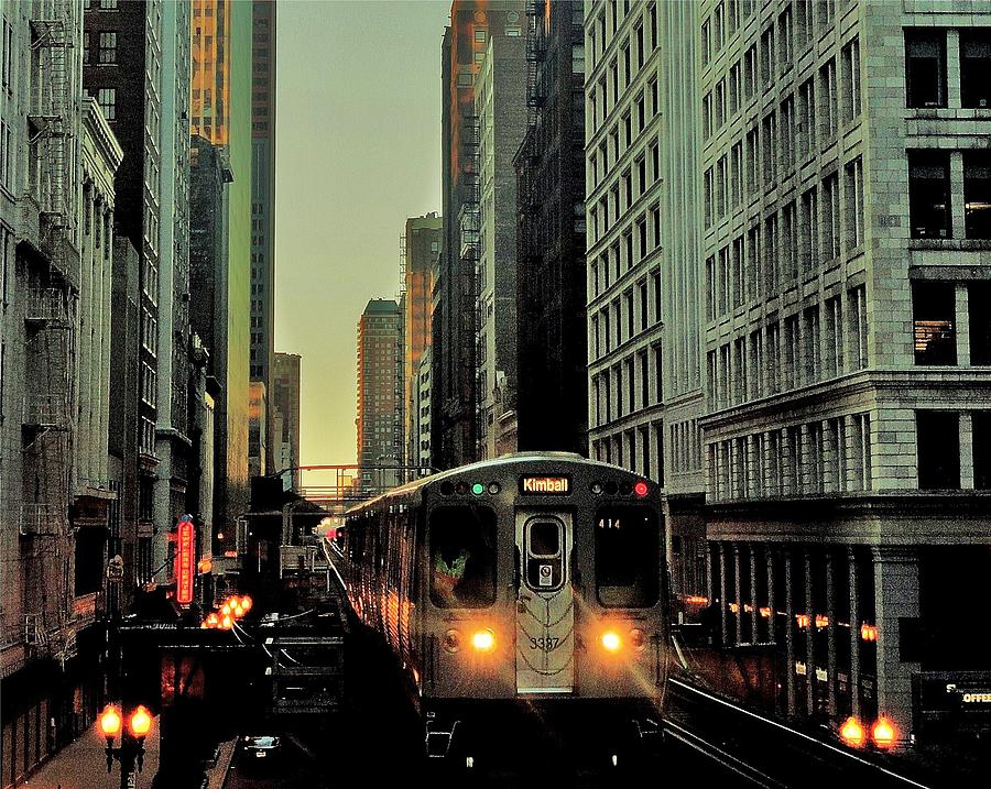 Chicago Photograph - Elevated by Benjamin Yeager