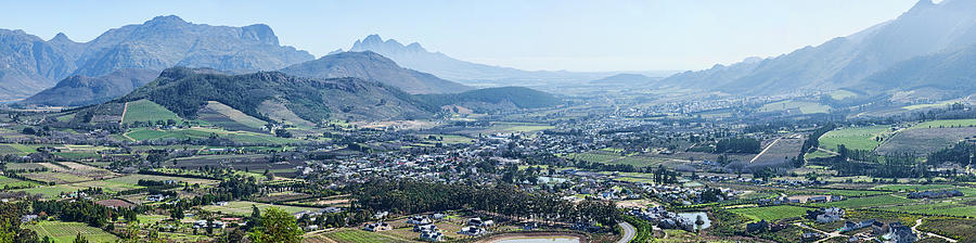 Elevated View Of A Valley With Mountain Photograph by Panoramic Images ...