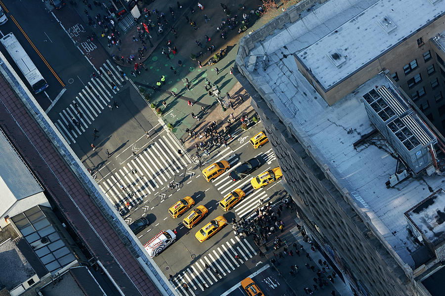 Elevated View Of City Photograph by Allan Baxter | Pixels