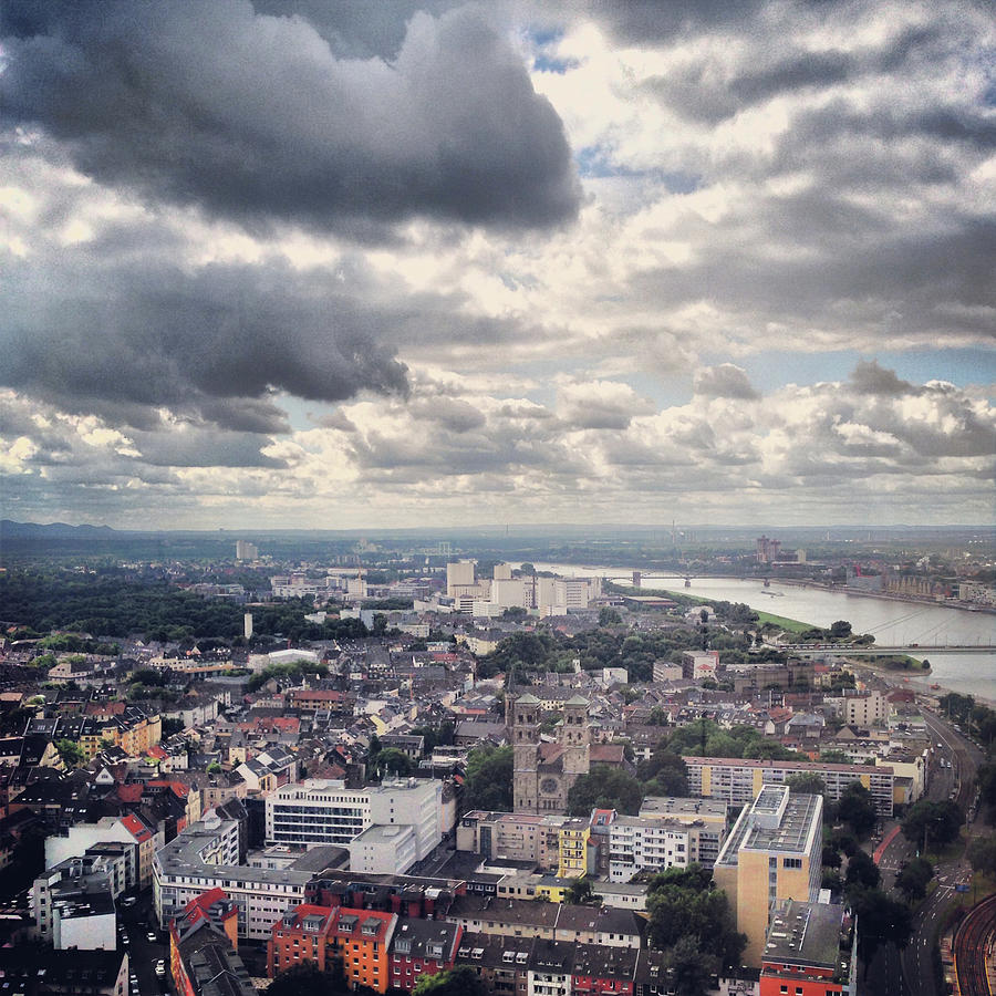 Elevated View Of Cologne, Germany Photograph by Yulia Reznikov