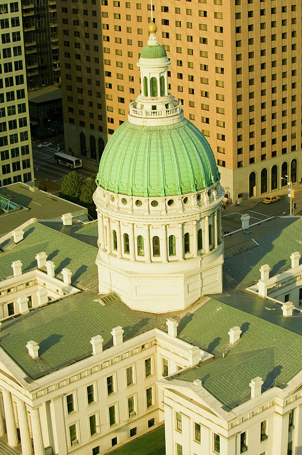 Elevated View Of Dome Of Saint Louis Photograph by Panoramic Images