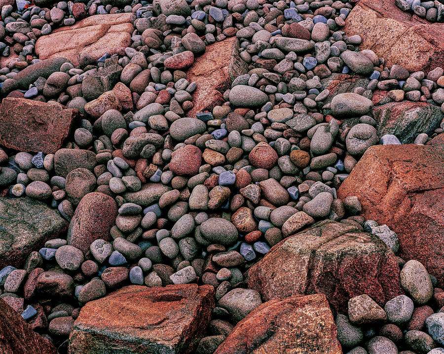 Elevated View Of Stones On The Coast Photograph by Panoramic Images