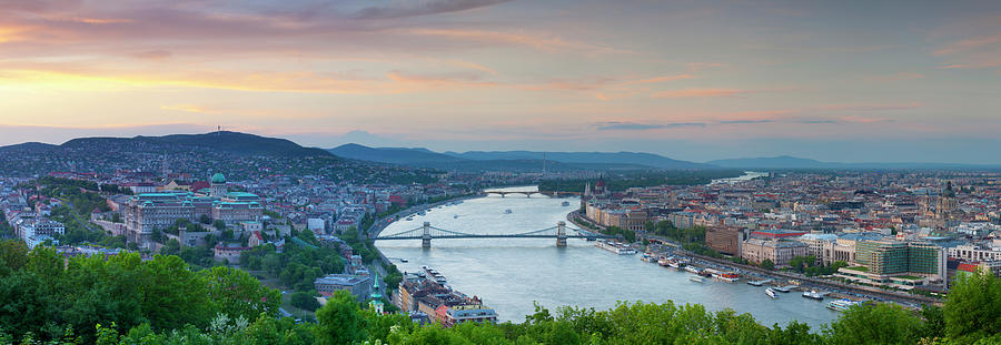 Elevated View Over Budapest & The River Photograph by Douglas Pearson