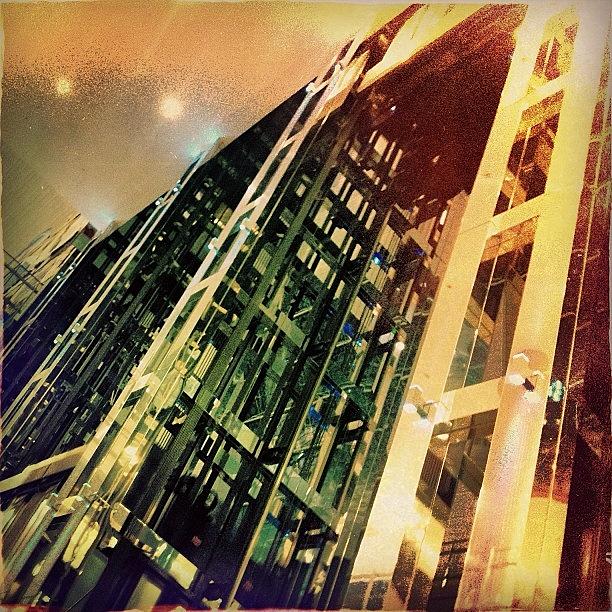 Architecture Photograph - Elevators #iphone #instagram by Roberto Pagani
