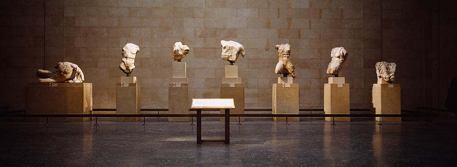 Elgin Marbles Display In A Museum Photograph by Panoramic Images