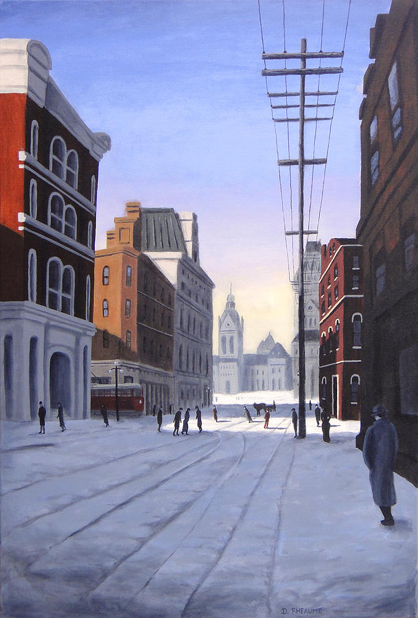 Elgin Street 1890 Painting by Dave Rheaume