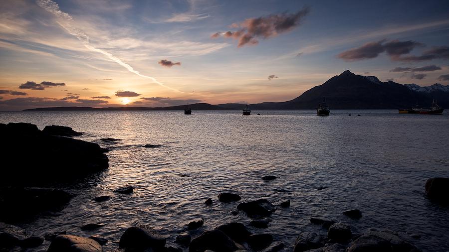 Elgol - Sunset Photograph by Stephen Taylor