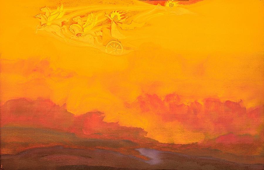 Elijah the Prophet Painting by Nicholas Roerich