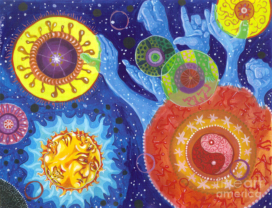 Eli S Dancing Universe Painting By Cheryl Johnson