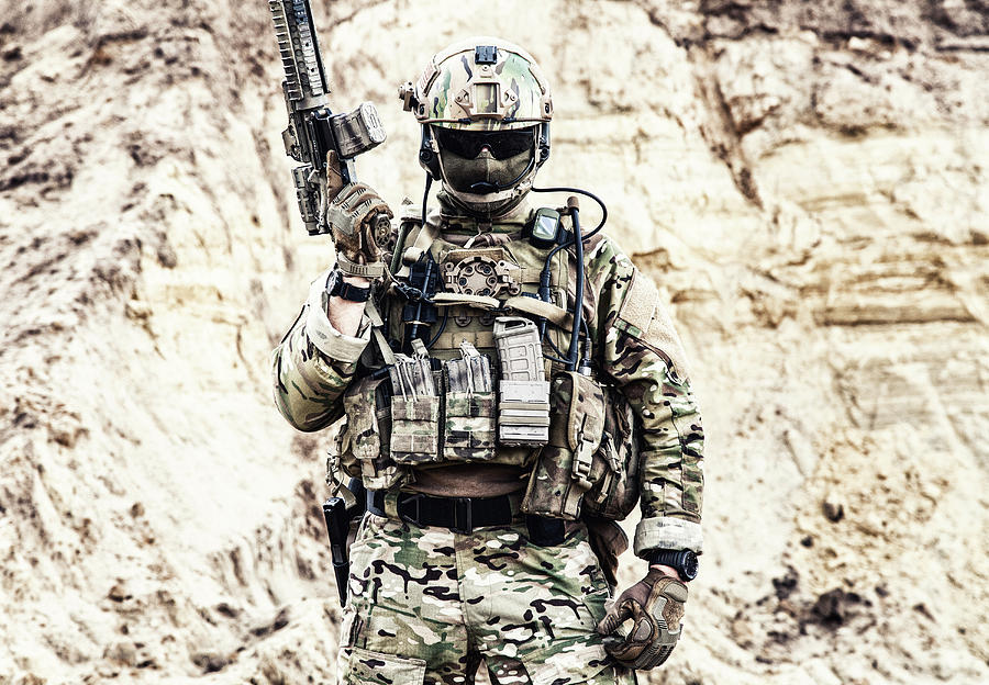 Elite Fighter Of Special Forces Photograph by Oleg Zabielin - Fine Art ...