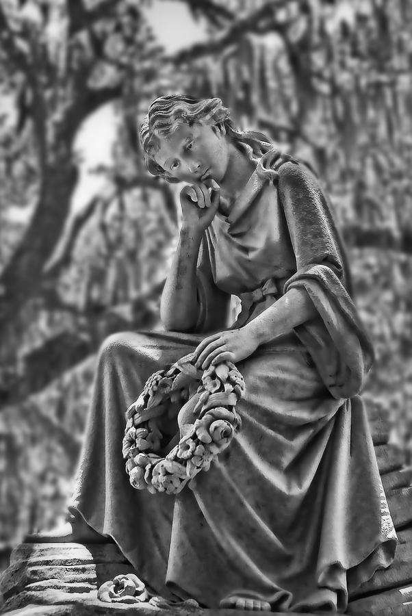 Bonaventure Cemetery Eliza Statute  Photograph by Ginger Wakem