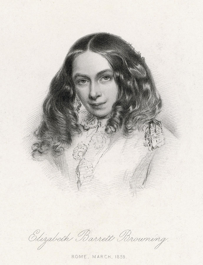 Elizabeth Barrett Browning(1806-1861) Drawing by Mary Evans Picture ...