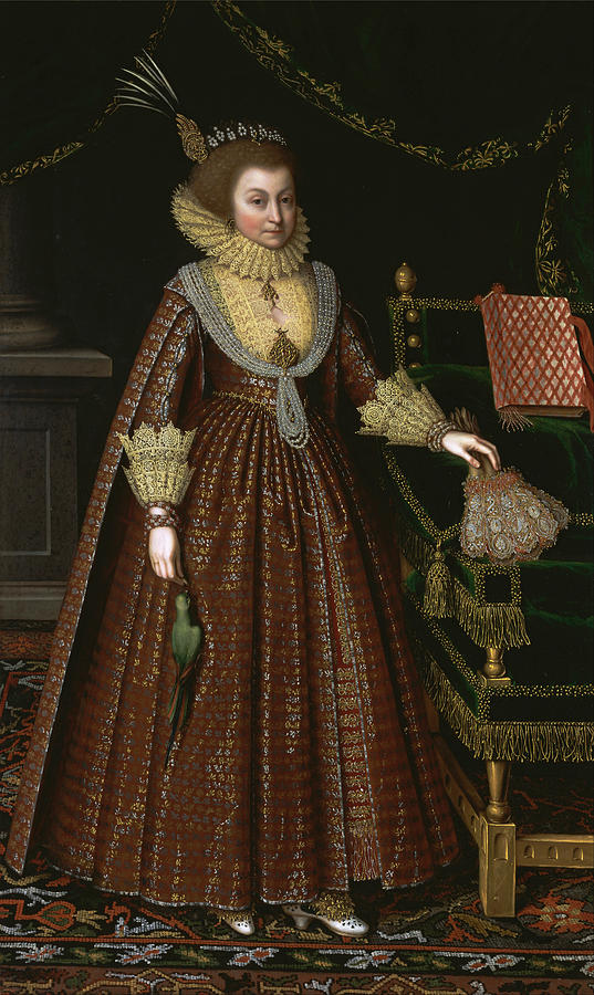 Paul Van Somer Painting - Elizabeth Countess of Kellie by Paul van Somer