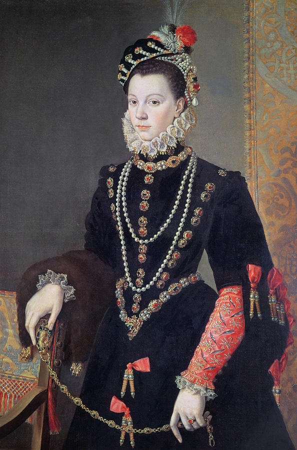 Sanchez Coello Painting - Elizabeth De Valois by Alonso Sanchez Coello Sanchez Coello Painting - Elizabeth De Valois by Alonso Sanchez Coello