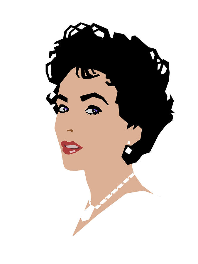 Elizabeth Taylor Digital Art - Elizabeth by Douglas Simonson Elizabeth Taylor Digital Art - Elizabeth by Douglas Simonson