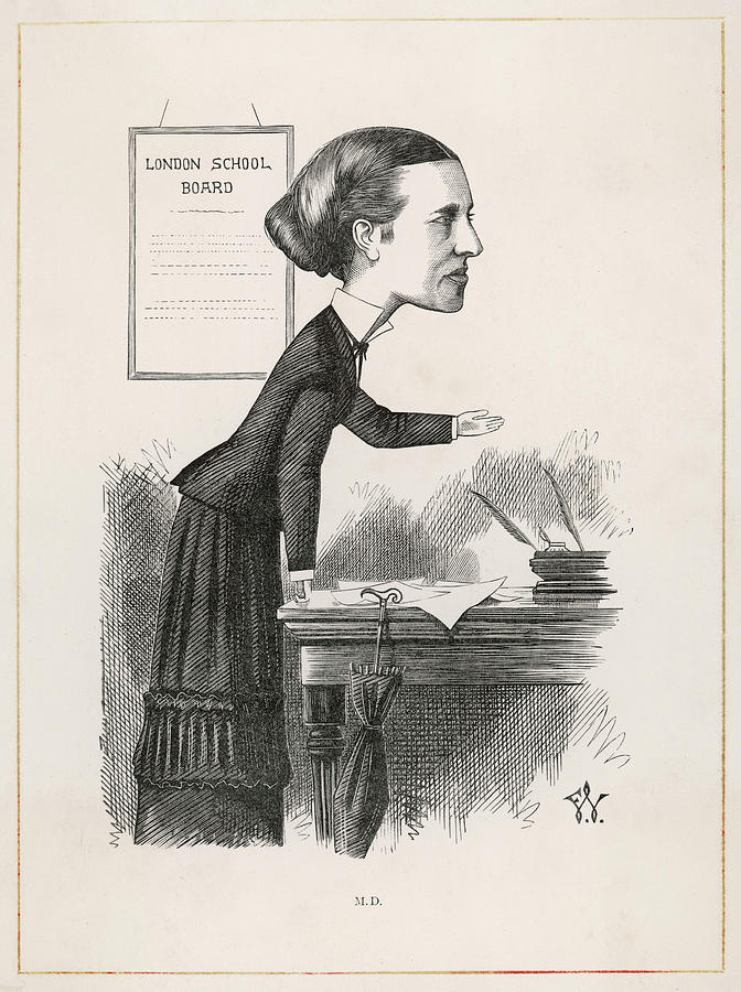 Elizabeth Garrett Anderson (1836-1917) Drawing by Mary Evans Picture ...