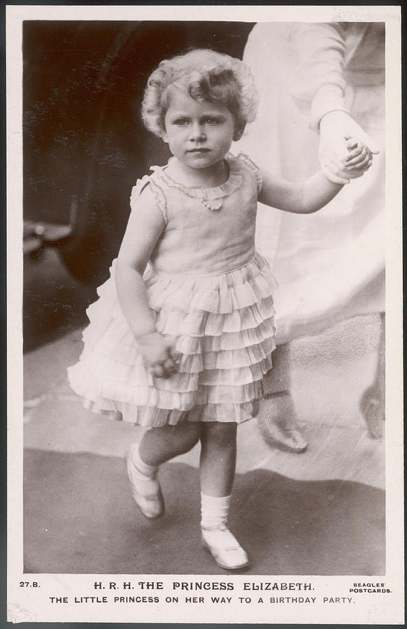 Elizabeth II In A Frilly Dress, Aged Photograph by Mary Evans Picture ...