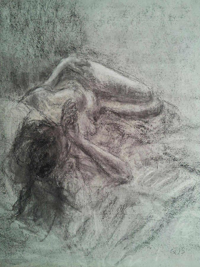 Elizabeth in Repose Drawing by Quin Sweetman