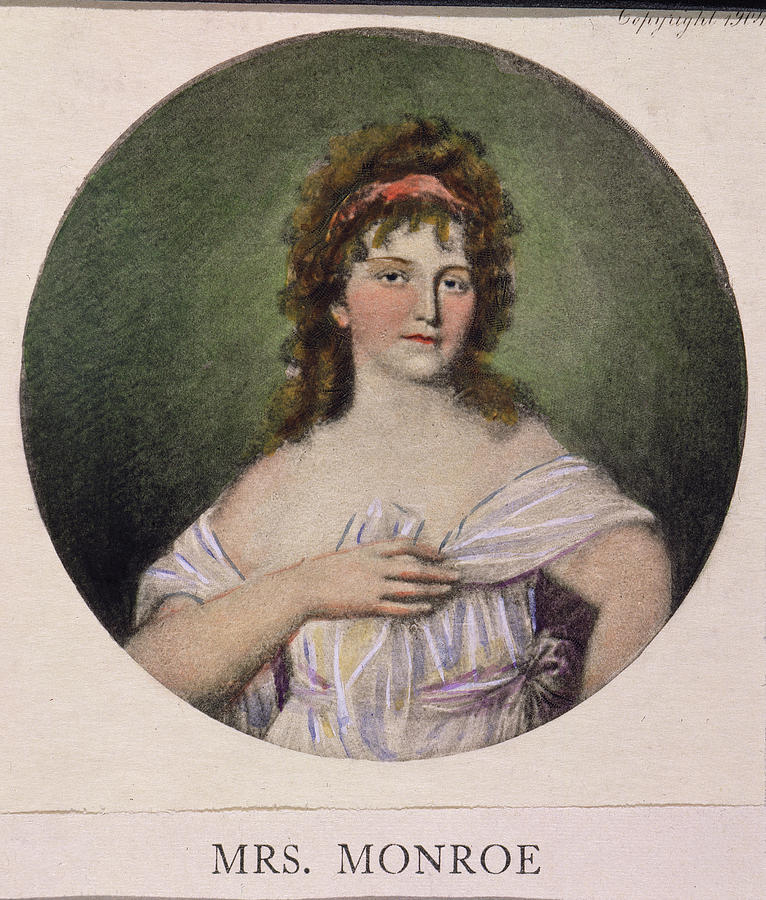 Elizabeth Monroe (1768-1830) Painting by Granger