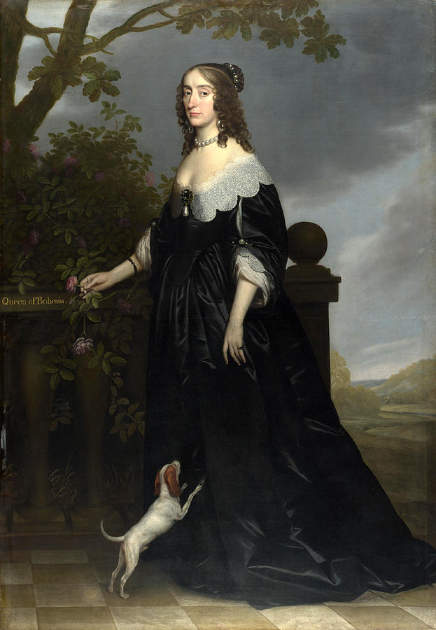 Elizabeth Stuart. Queen of Bohemia Painting by Gerrit van Honthorst