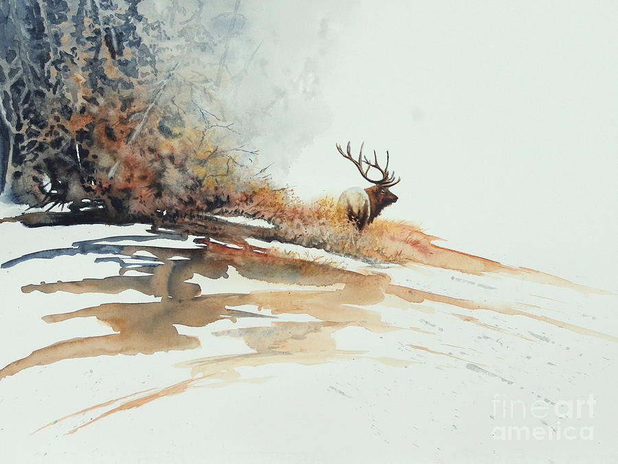 Elk Painting by Greg and Linda Halom