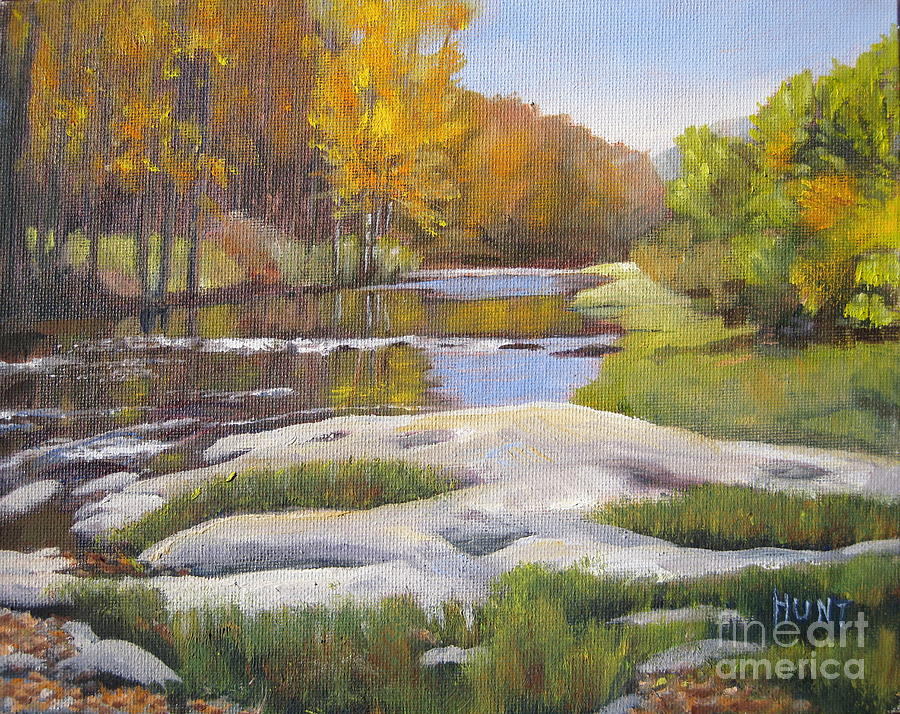 Elk River Painting by Shirley Braithwaite Hunt